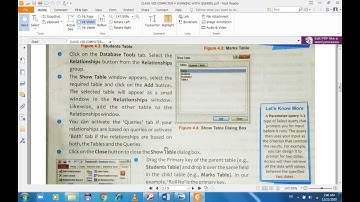 CLASS VIII COMPUTER LESSON 4 WORKING WITH QUERIES IN | MS ACCESS | BOOK | CYBER BEANS