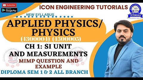 DIPLOMA PHYSICS MIMP CH 1 || PHYSICS CH 1 MIMP FOR DIPLOMA SEM 1 AND SEM 2 | 4300004 | 4300005 #gtu