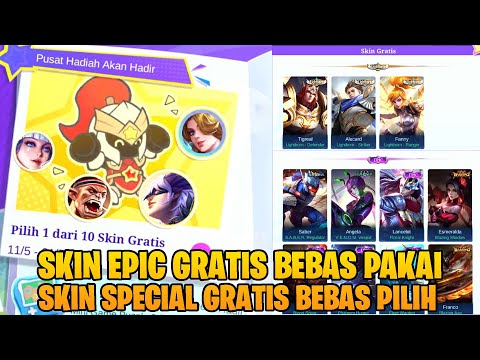 SKIN EPIC GRATIS BEBAS PAKAI DI RANK + 1 SKIN SPECIAL GRATIS BEBAS PILIH - EVENT RANK PARTY MLBB @VYGaming