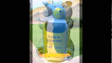 Thùng rác hình con thú, thùng rác công viên, thùng rác trường mầm non