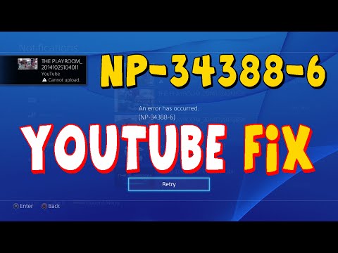 PS4 Youtube Upload Error Code NP-34388-6 Fix After Update 2.0