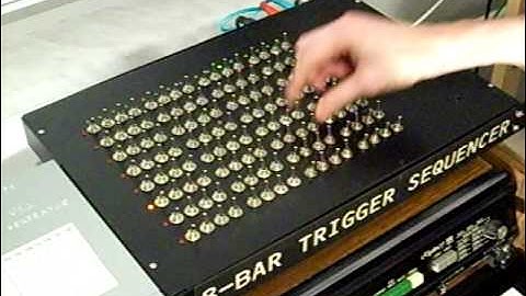 8 bar trigger sequencer