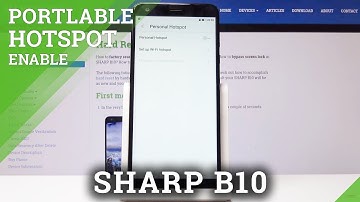 How to Share Internet with Portable Hotspot on SHARP B10 - Wi-Fi Connection