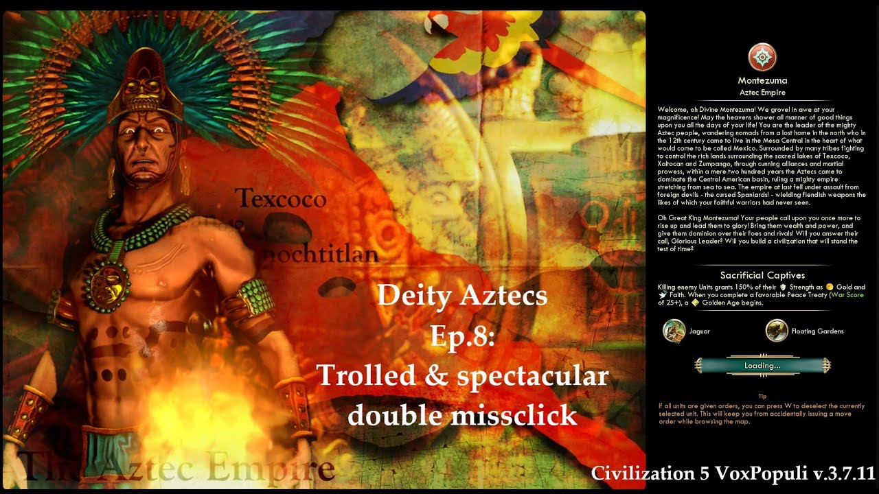 Civ 5 Vox Populi: Deity Aztecs - Ep.8: Trolled & a spectacular double ...