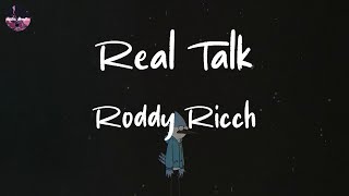 Roddy Ricch - Real Talk (Lyric Video) | I got diamonds in the face