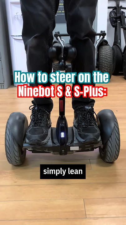 How to steer on the Segway Ninebot S / S-Plus 🤠🛴 #segwayninebot #selfbalancing #scooter