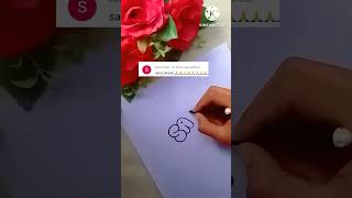 #viral 😍😍😍SANA in bubble letters #art #shorts