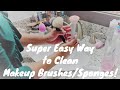 HOW TO CLEAN MAKE UP BRUSHES/SPONGES| SUPER QUICK &amp; EASY!