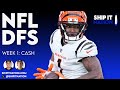 NFL Week 1 Cash Show | September 5, 2025 | DraftKings & FanDuel DFS Picks, Plays and Process