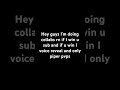 I will voice reveal if u win but I won’t put my voice in 2x speed #realvoice