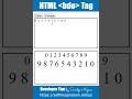 HTML BDO Tag | Bi-Directional Override for Text Direction in Hindi by Sandip Nigam