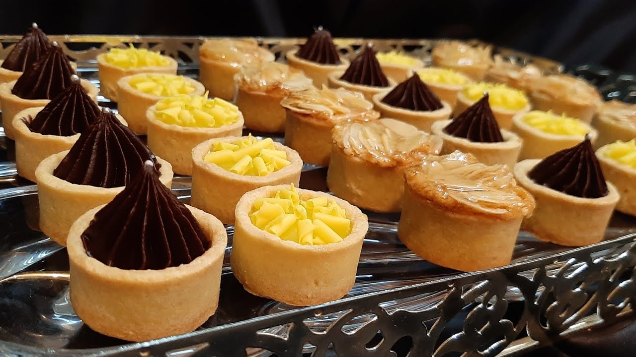 طلبية اليوم 👈أروع ميني تارتوليت بثلاث أشكال متنوعة ونكهات مختلفة و لذيذة وكذوب فالفم  وسهلة التحضير