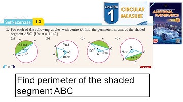 Circular measure self-exercise 1.3 Q1 sukatan membulat latihan kendiri 1.3 form 5 textbook kssm