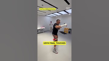 Oleksandr Usyk shadow boxes before fight 🥊 #shorts