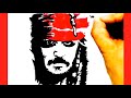 COMO DIBUJAR JACK SPARROW FACIL PASO A PASO || HOW TO DRAW JACK SPARROW EASY STEP BY STEP