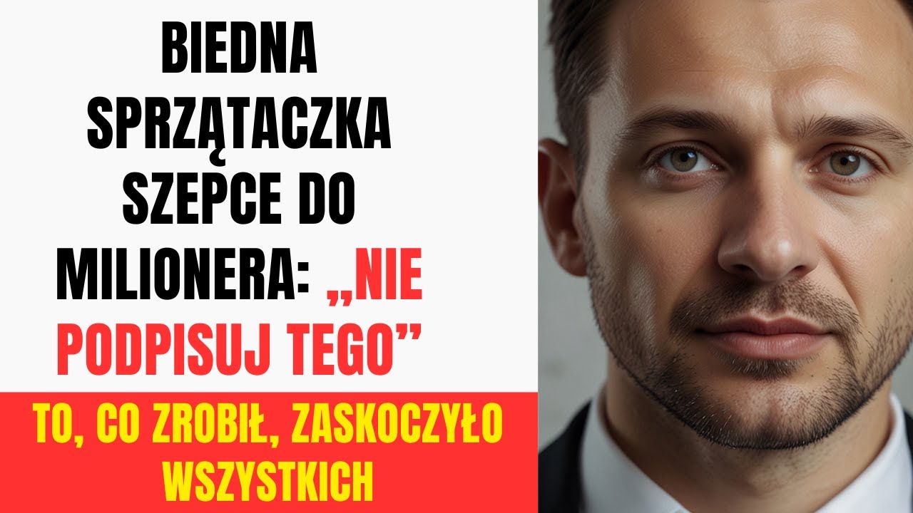 Sprzątaczka szepnęła do milionera: „Nie podpisuj tego” — i jego reakcja zaskoczyła wszystkich