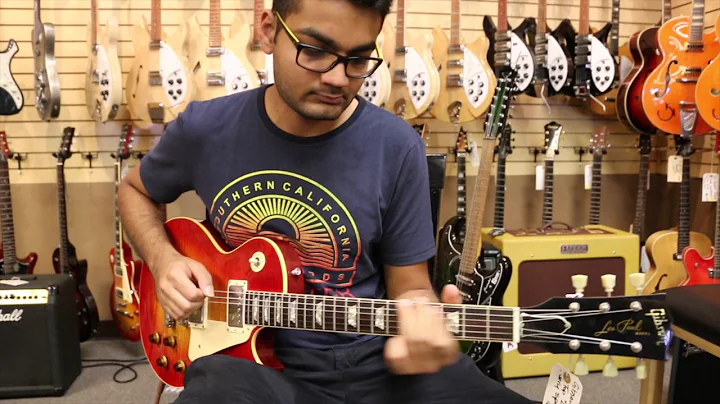 Kush Upadhyay playing Leo's Gibson 1959 Les Paul R...