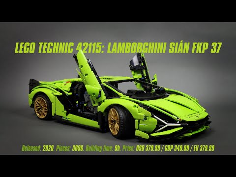 kindben klaver Metafor LEGO Technic 42115: Lamborghini Sián FKP 37: Hands-on Review & Parts List  [4K] - YouTube