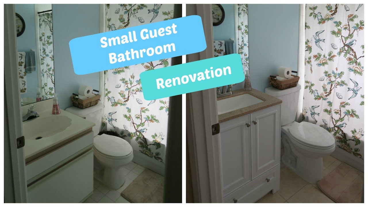 Small Guest Bathroom Renovation Start To Finish You Small Guest Bathroom Renovation Start To Finish