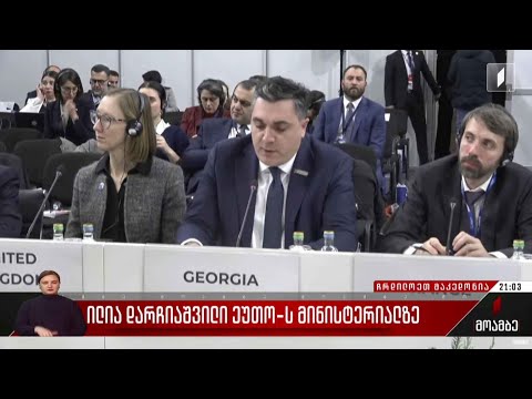 ილია დარჩიაშვილი ეუთო-ს მინისტერიალზე