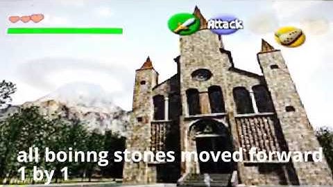 Zelda OOT Cheat Code outside near temple of time