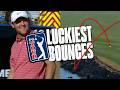 Golf Gods at Work 🙌 | The Luckiest Bounces on TOUR