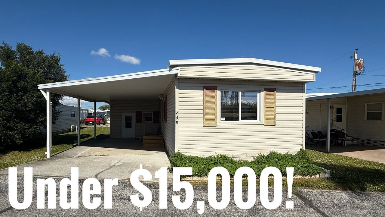 UNDER $15,000 Home For Sale (Pelican Palms Saint Petersburg Florida)!