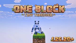 One Block Tiny Takeover Update For Minecraft PE 1.26+ | Best One Block Survival Map Ever! screenshot 3