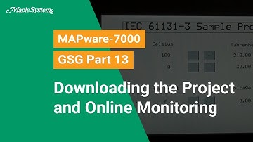 MAPware-7000 GSG Part 13 - Downloading the Project and Online Monitoring