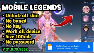 MLBB MOD APK ‼️ Unlock All Skin | No Key, No Password.
