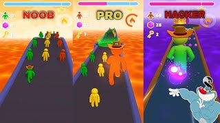 NOOB vs PRO vs HACKER Gaint Rush All Level's Oggy And Jack Voice screenshot 5