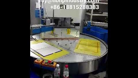 Automatic rotary High frequency welder for PVC folder making