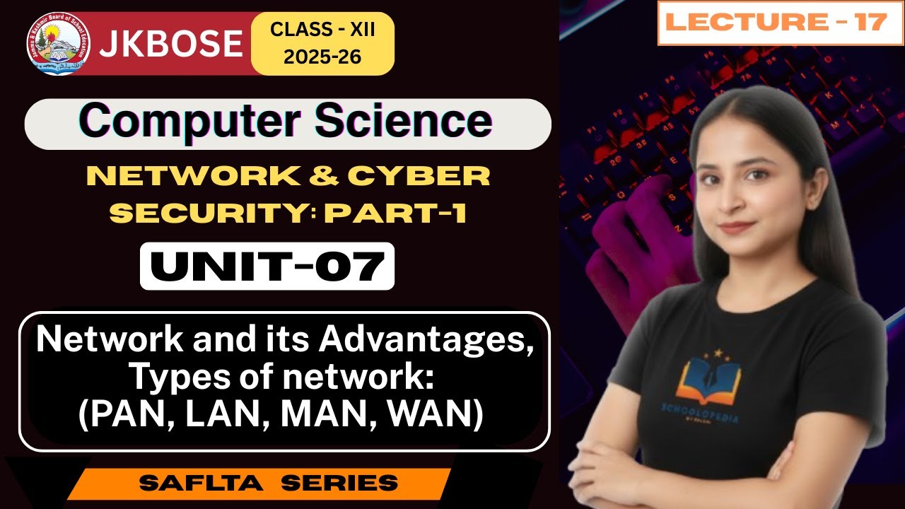 Lecture 17 | Unit-7: Network & Cyber Security (Part-1) | JKBOSE Class 12th Computer Science