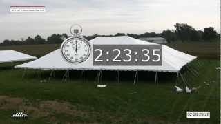 Time Lapse - 80 x 100 Classic Pole Tent Installation