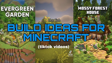 BUILD IDEAS FOR MINECRAFT ｡⁠*ﾟ⁠+ TIKTOK COMPILATION ||