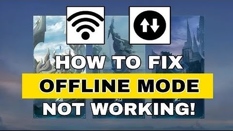 HOW TO FIX MOBILE LEGENDS BANG BANG OFFLINE MODE NOT WORKING!