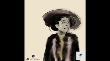 Intuitive Portrait painting on procreate | #schattae #processvideo #shorts #art