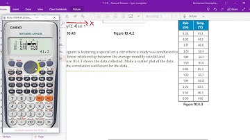 How to calculate the regression coefficient using your Calculator ( Casio fx-991ES PLUS )