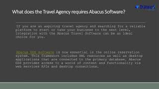 Abacus Travel Software screenshot 4