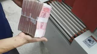 Money packing machine shrink wrapper for RMB , US dollars Net Worth