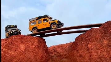RC Camel Trophy Defender D90 D110 D130 Land Rover Crawling Grand Canyon Terrain RC Crawler Extreme