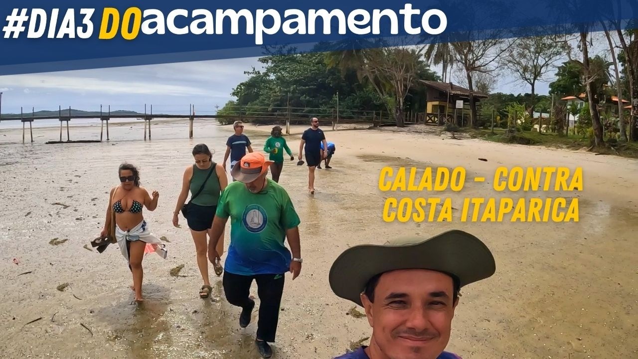 ⁣Dia 3 da Aventura acampando no Calado - Contra Costa de Itaparica