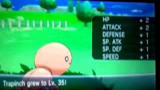 Trapinch evolving into vibrava