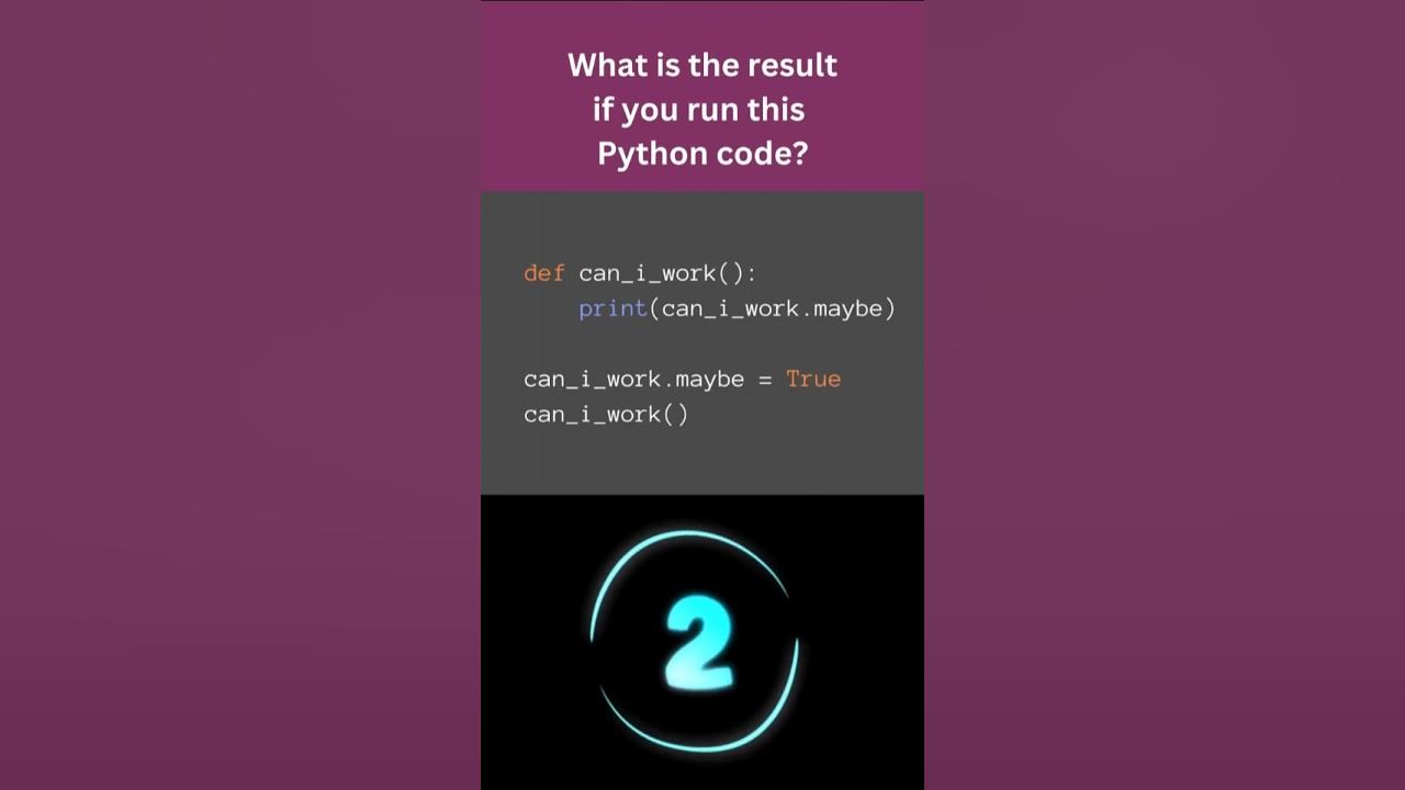Python riddle #8 - function attribute - YouTube