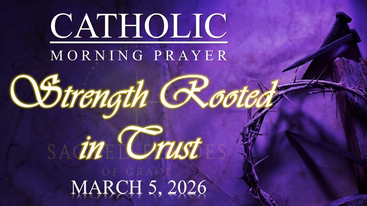 🌅 STRENGTH ROOTED IN TRUST | Catholic Morning Prayer | March 5, 2026 | @SacredEchoesofGrace