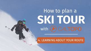 3. Learning About Your Route with CalTopo