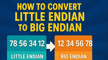 Hoe Little Endian naar Big Endian te converteren | Big Endian naar Little Endian | Endian-conversie