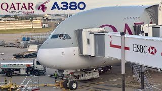 4K Qatar Airways A380 Economy Class 🇬🇧 London LHR - Doha DOH 🇶🇦 [FULL FLIGHT REPORT]