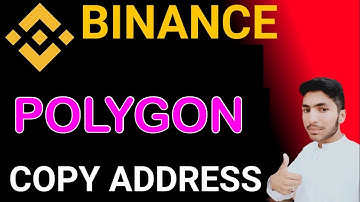 polygon address in binance | how to copy polygon wallet address in binance | polygon wallet address
