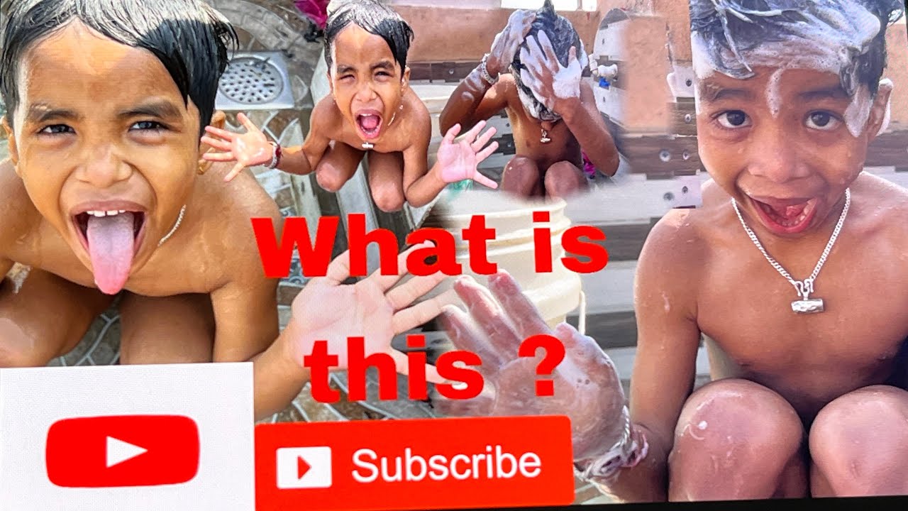 शनीबार नुहाउदै गरेको दीब्यान ❤️☘️🌺